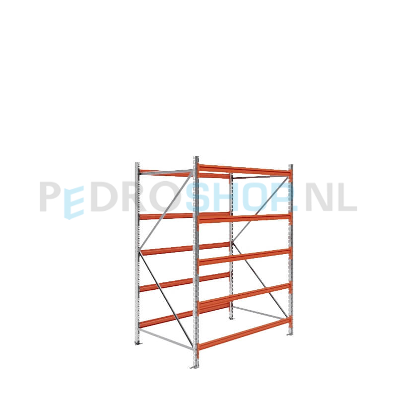 Grootvakstelling: 200cm (h) x 100cm (d) x 160.4cm (l) x 5 niveaus