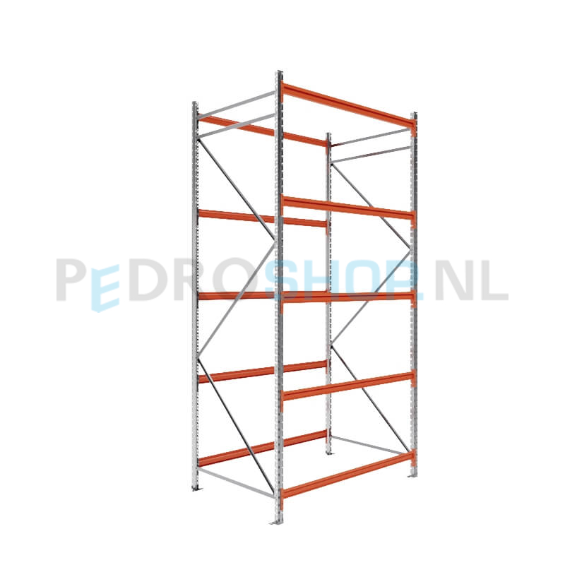 Grootvakstelling: 300cm (h) x 100cm (d) x 160.4cm (l) x 5 niveaus