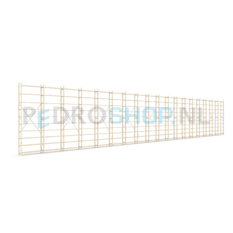 Houten stellingkast Easyrack: 300cm (h) x 30cm (d) x 1803cm (l)