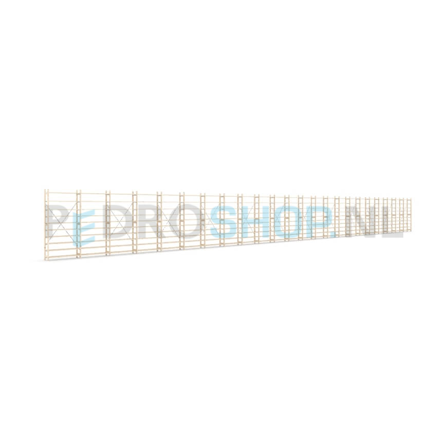 Houten stellingkast Easyrek: 210cm (h) x 30cm (d) x 2303cm (l)
